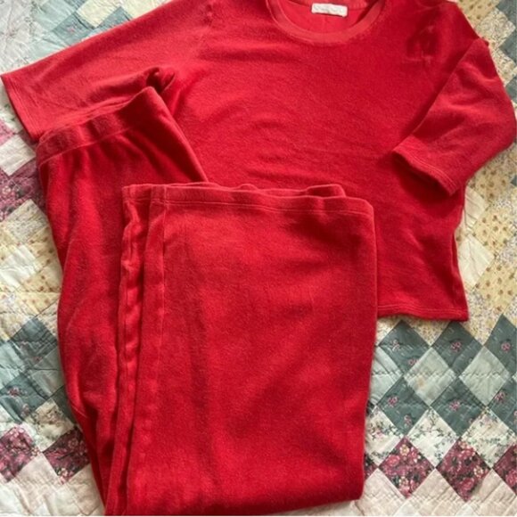 Suzie Kondi Red High-Waisted Wide-Leg Pants - Picture 3 of 4